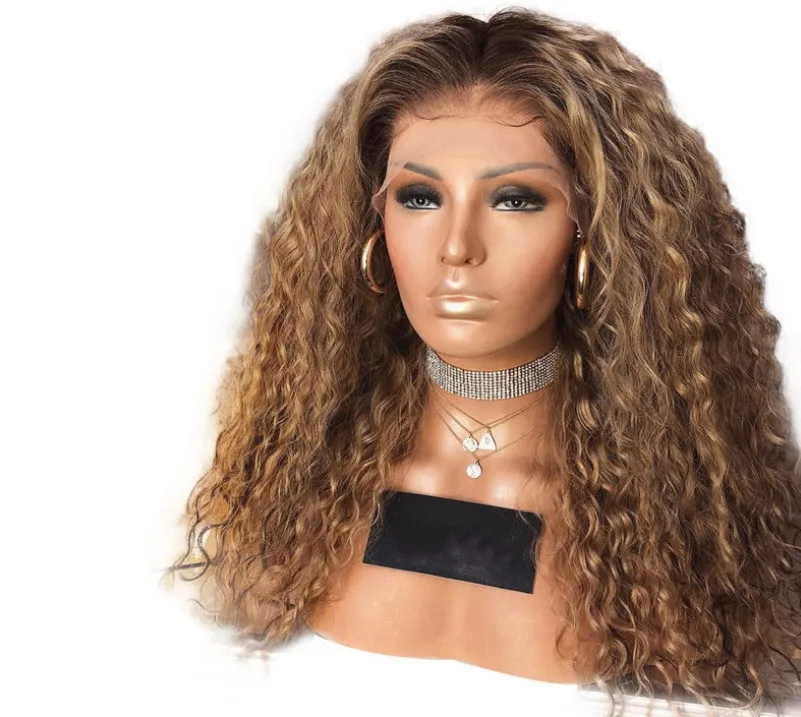 he50197c Hot Sale Women Wigs Brown Long Hair Wig