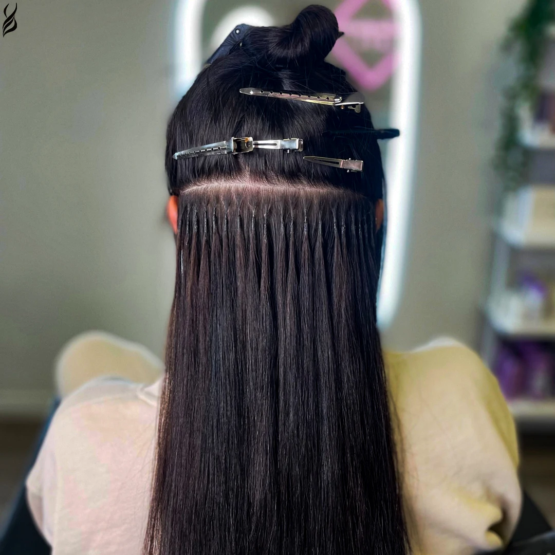 YADING Wholesale Pre Bonded i Tip 1B 14-30inch Cuticle Aligned Hair Raw  Natural Remy Virgin Human Hair  Extensions Vendors