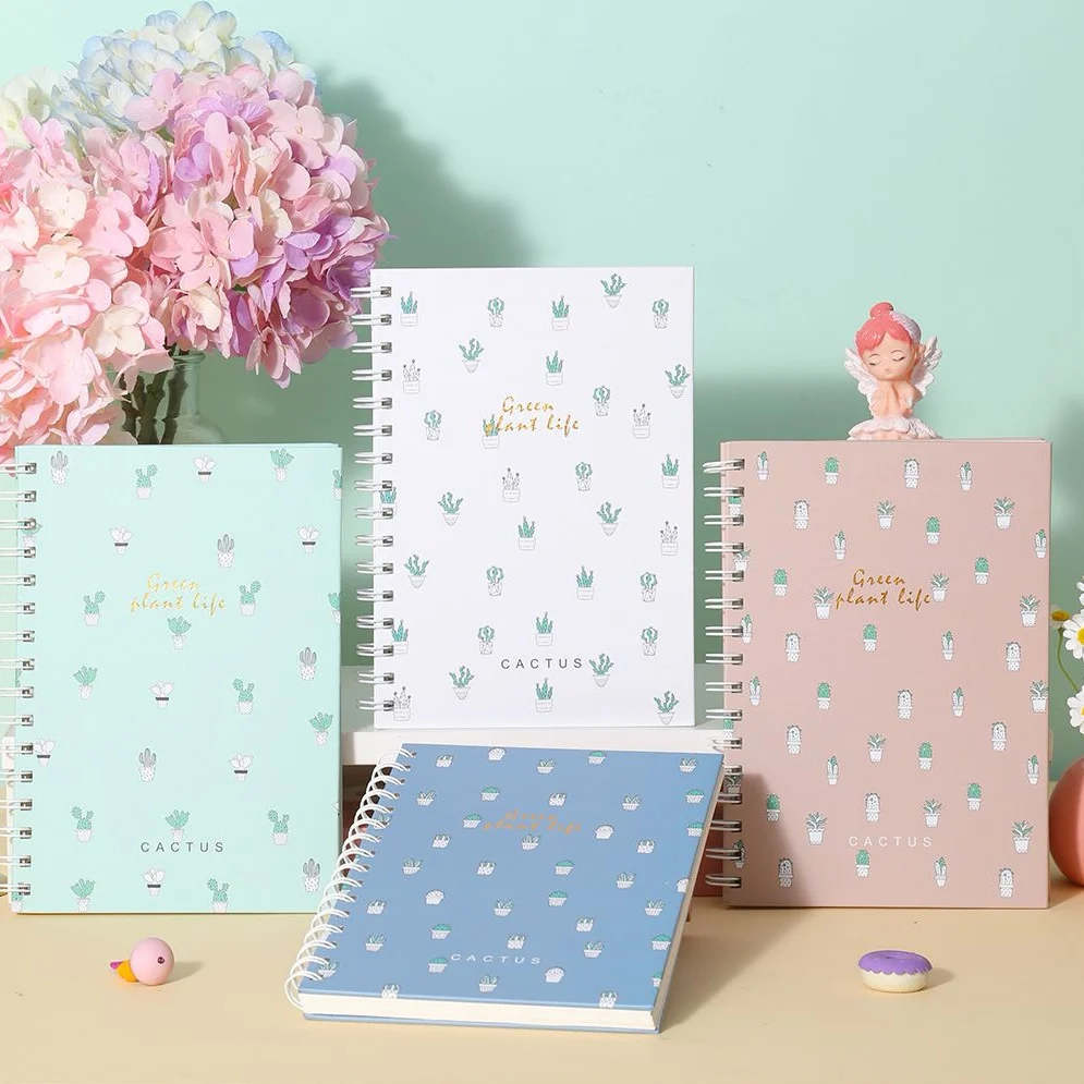 Hardcover Writing Notepad Paper Leaf Coil Notebook Loose-leaf 145x210mm70 Sheets Hard Cover Loose School Notebook 80 Sheets