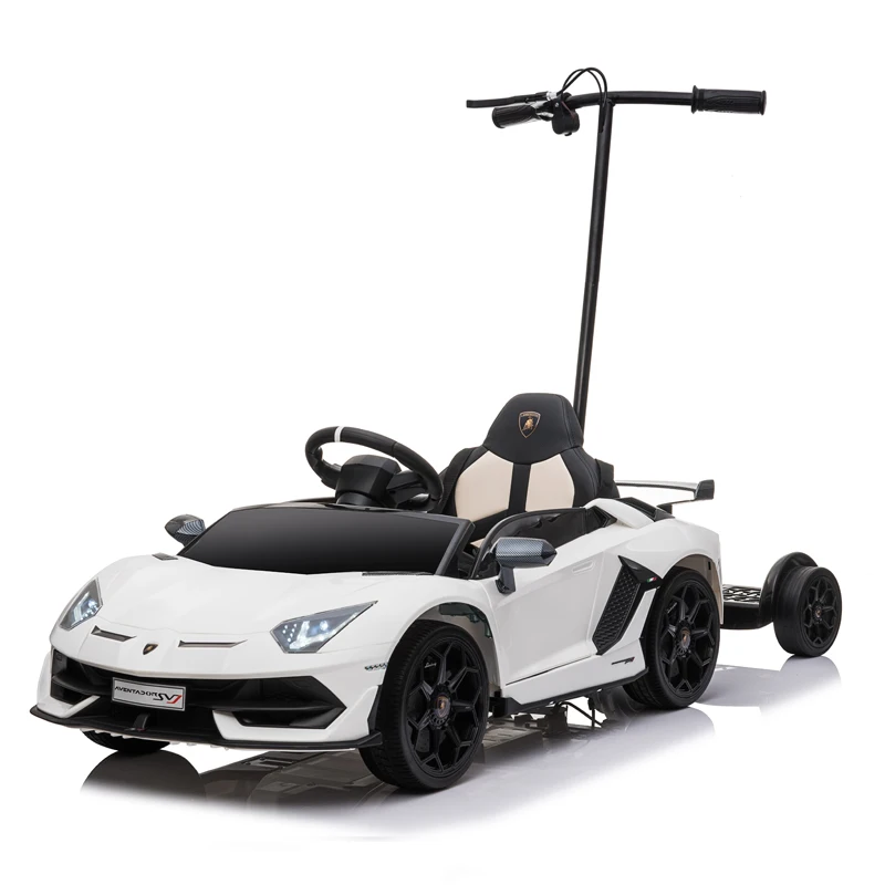 2021 Cheap price hot selling baby battery powered plastic vehicle toy 12v electric licensed ride on car with parent stand plate