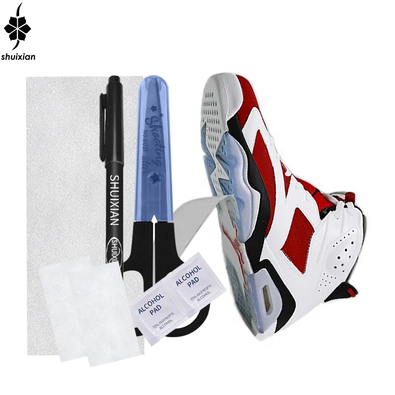Custom Shoes Sole Film Sneaker Protector Film For Sneaker Shoes Sole Sticker With Scissors Marker pen And Traction pads