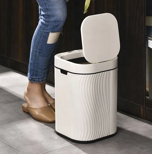 Kworld Easy For Everyone Hand-free Electronic Rectangular Smart Dustbin With 15 L Large Volume
