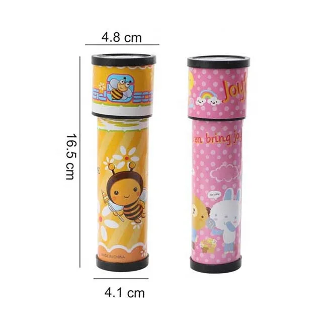 12 pcs cartoon kaleidoscopes 2 styles display box package funny kaleidoscope toy for children