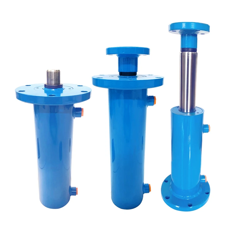 37-ton 125 bore bidirectional flange hydraulic cylinder