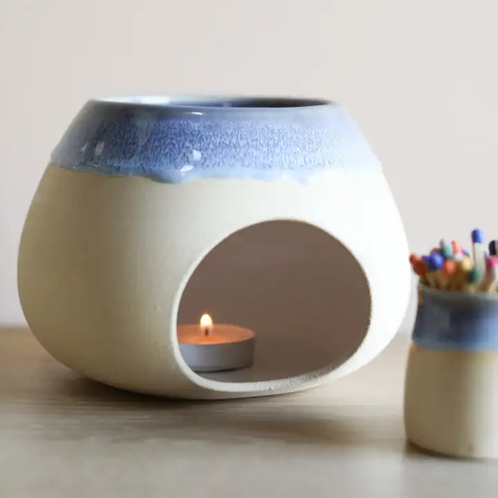 UOBOBO Customizable Wax Oil Burner Essential Oil Burner Tealight Fragrance Modern Oil Burner