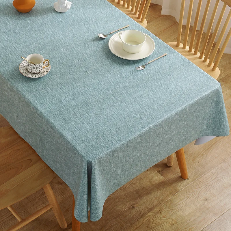 Modern European restaurant tablecloth PVC waterproof and oil-proof can be customized wedding table runner square coffeetable pad