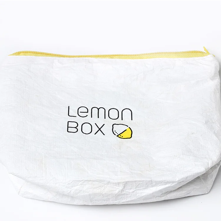 Professional custom DuPont paper zipper bag mini coin purse Tyvek wallet