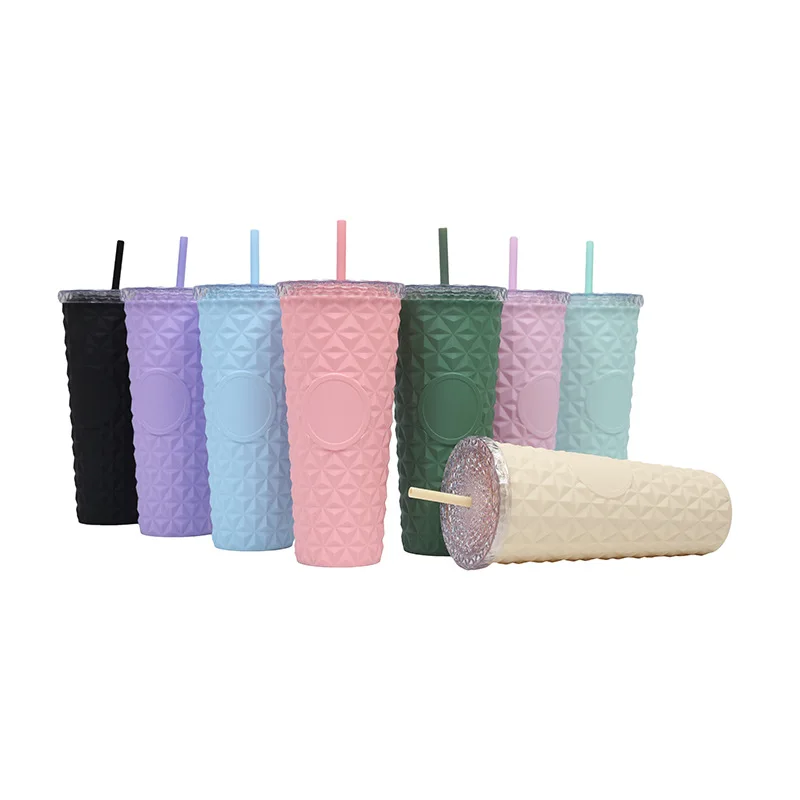 Crystal Cup Diamond Creative Internet Celebrity Plastic Straw Cup Starbuck Water Cup