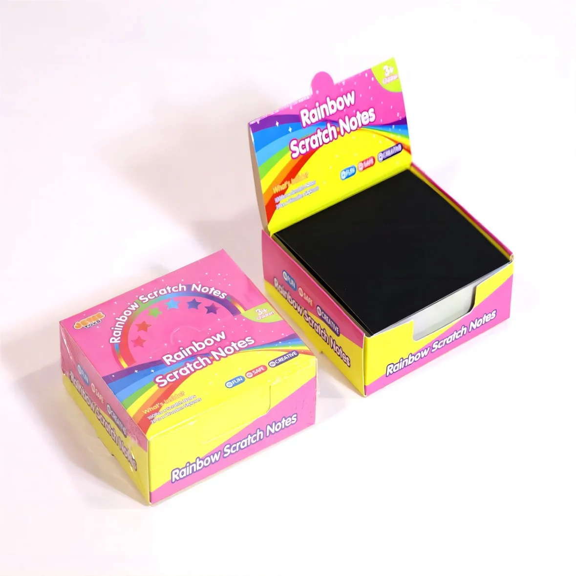 China factory Children DIY  Painting Note Magic Color Rainbow Scratch Art Paper Cards with Graffiti Stencil Kids Drawing Toy