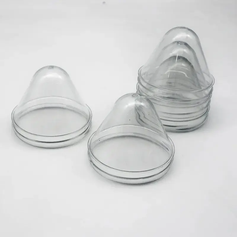 Custom plastic clear 52mm 70mm 89mm 100mm 128mm wide mouth pet jar preform for food container