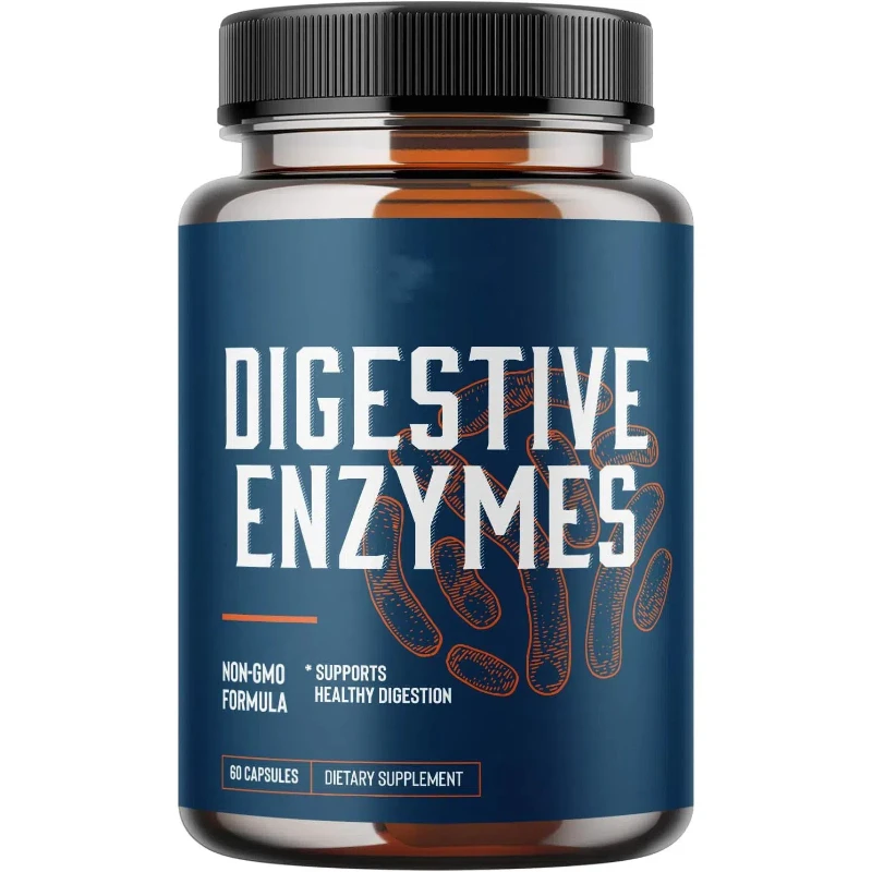 OEM Private Label Healthy Digestion Supplement Adults Cleanse Colon Digestive Enzyme Capsules