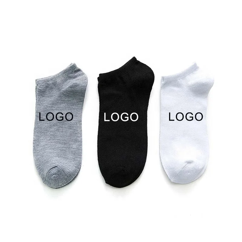Custom logo Cheap Wholesale No Show Socks Women Summer Breathable Low Cut socks Classical Black White Grey Invisible Socks