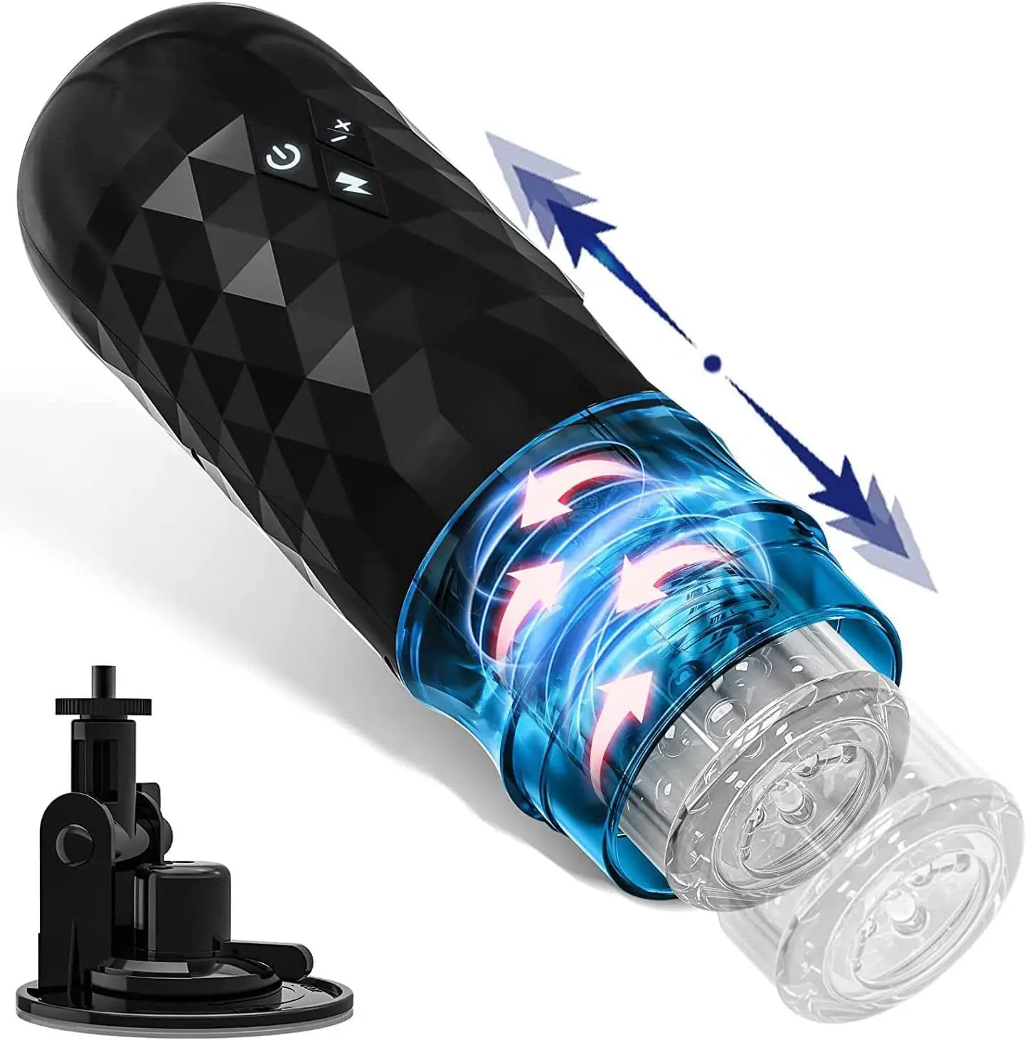 electric male masturbator machines thrusting rotating hands free adult pocket pussy stroker penis pump sex toys for men