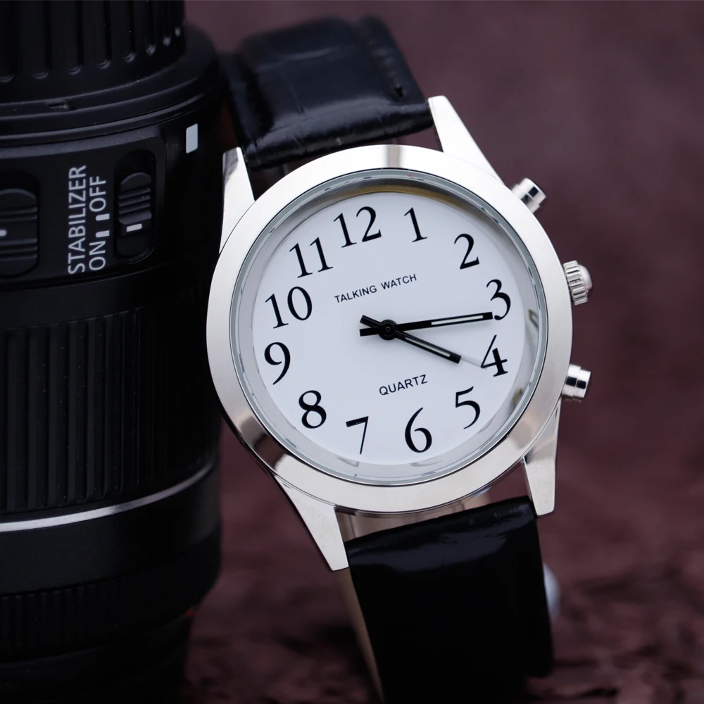 Wholesale Talking Watch Voice Menu English Custom Language Old People Watch For Blind Senior Parent Gift