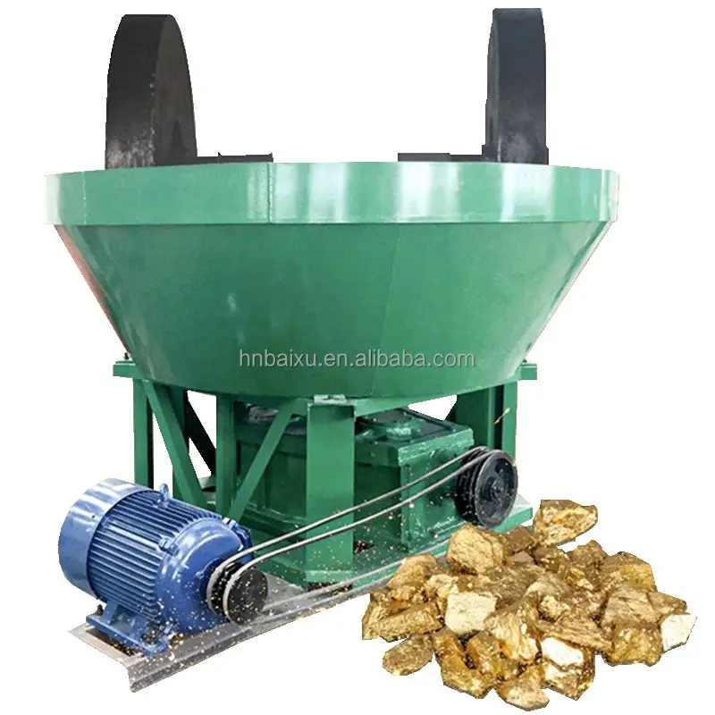 good price african hot sale 1200 round mill gold grinding wet pan mill for mining