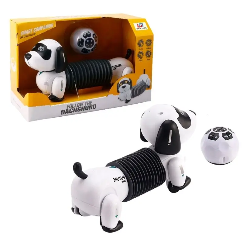 2021 Hot Sale Electronic Sound Smart Radio Control Robot Toys Dachshund Dog For Kids