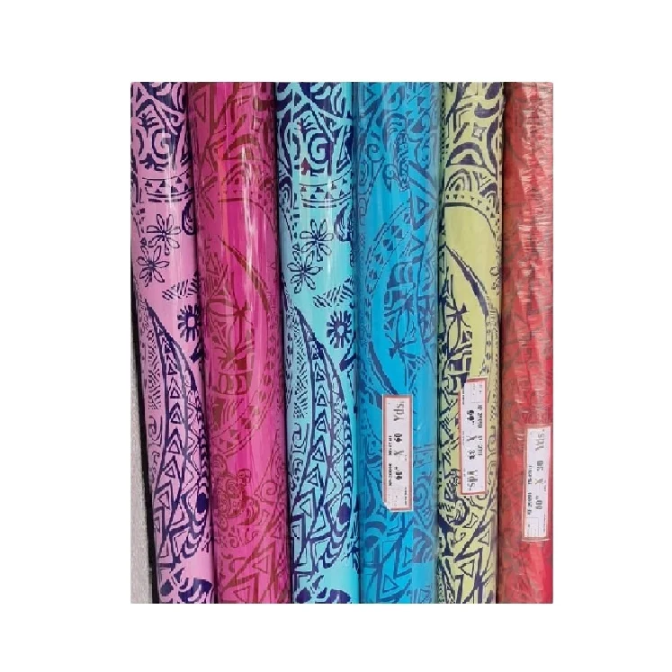 Лучшая цена ткань и текстильный материал из ткани яркий стиль Самоанская Татуировка печать 100% хлопок для модной одежды рукоделия
