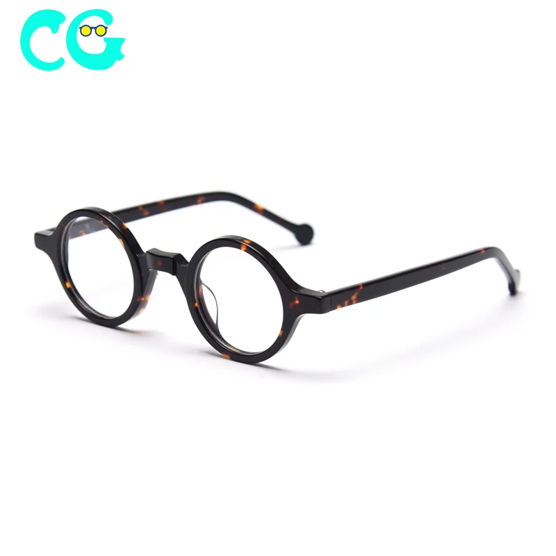 Japanese retro plate frame myopia glasses trendy female ins net red concave shape handmade flat mirror male