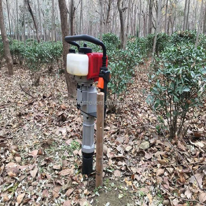 Gas Powered Petrol Pile Driver 120mm Fence Hammer Portable Post Driver Hammer epa Engine