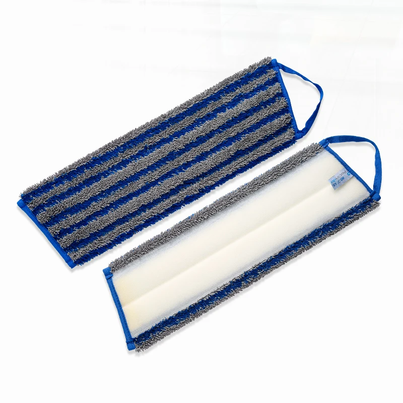 Factory Custom Commercial Industrial Microfiber Trapezoid Scrubbing Twisted Mop Pad Wet Industrial Mops Wet Mops Refill Head