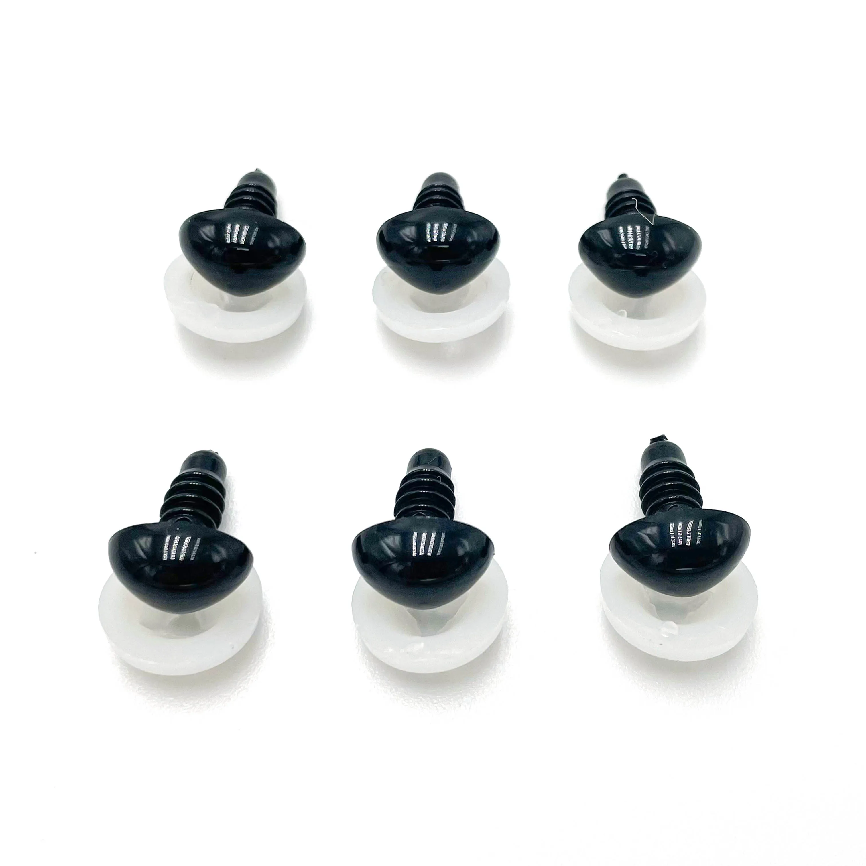 12*9mm Triangle Black Oval Plastic Safety crochet doll  Noses