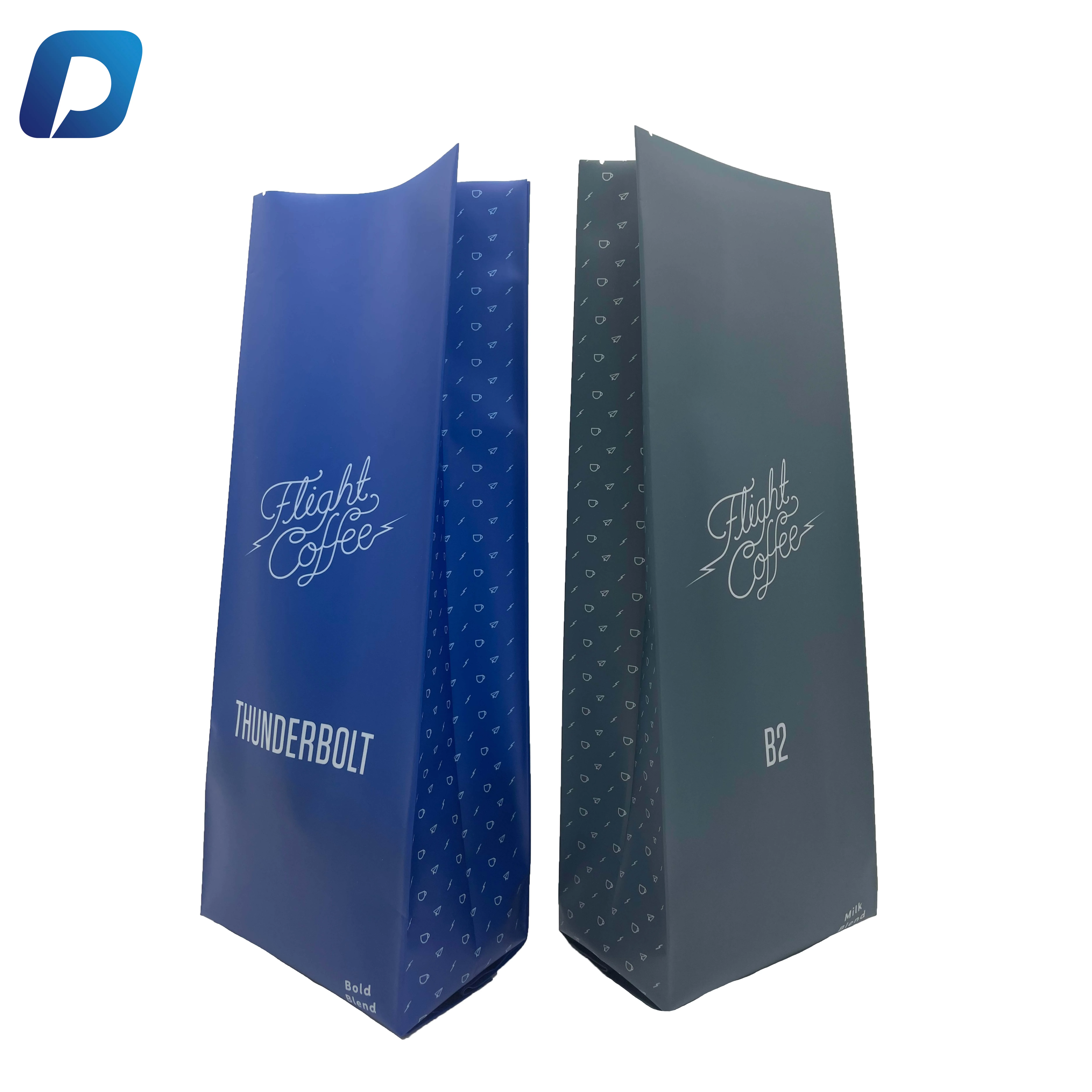 1kg foil black gusset coffee bag custom printed coffee bean packaging bags