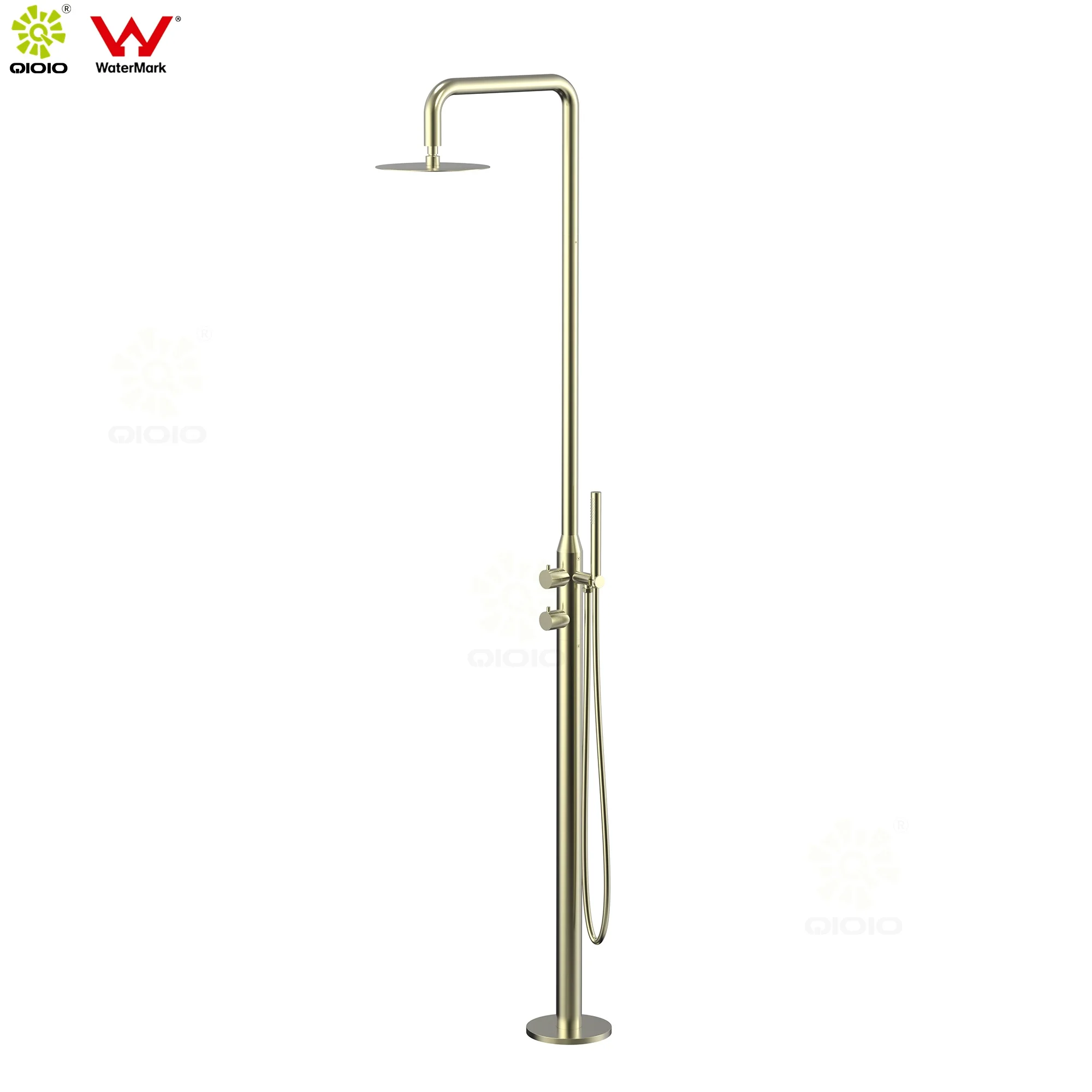 Marine grade 316L  stainless steel Freestanding  outdoor pool shower  swimming pool beach garden  courtyard shower mixer
