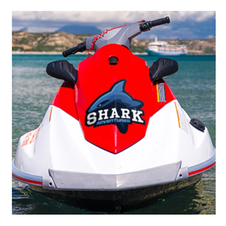 UV Resistant Outdoor Use Large Size Self Adhesive PVC Shark Sticker Boat Decals Transfer Sticker For Boat
