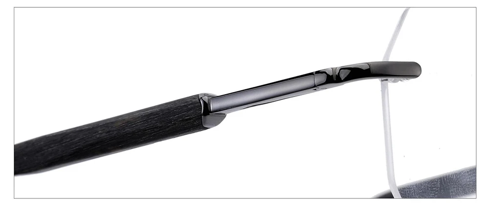 Hot sale factory one piece ready stock men rimless glasses frames