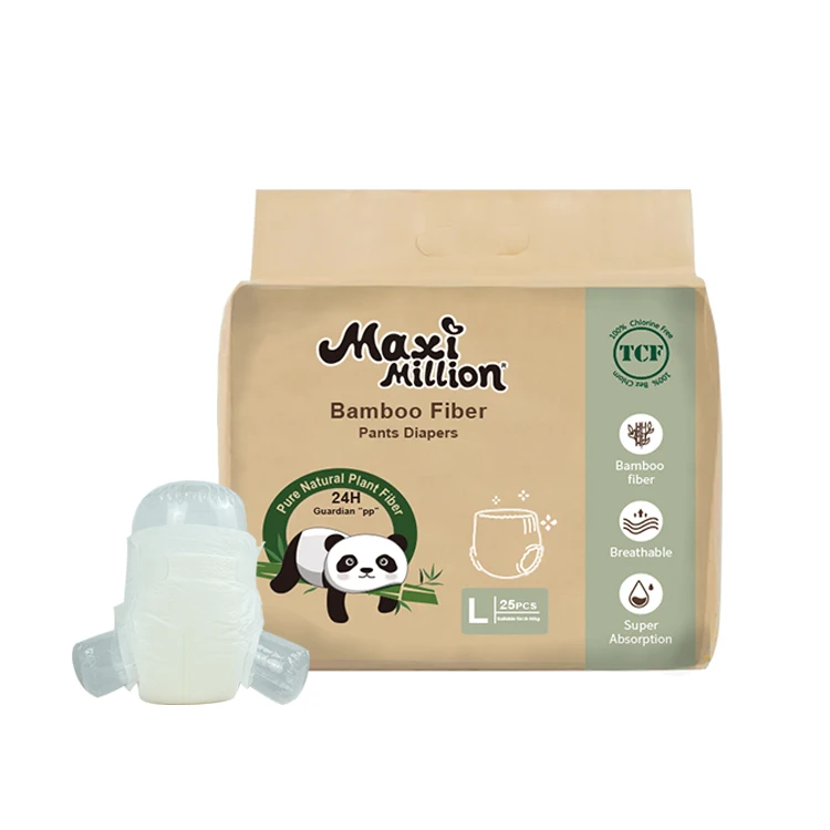 FREE SAMPLE custom high quality breathable eco bamboo baby diapers wholesale disposable pant baby diaper nappies