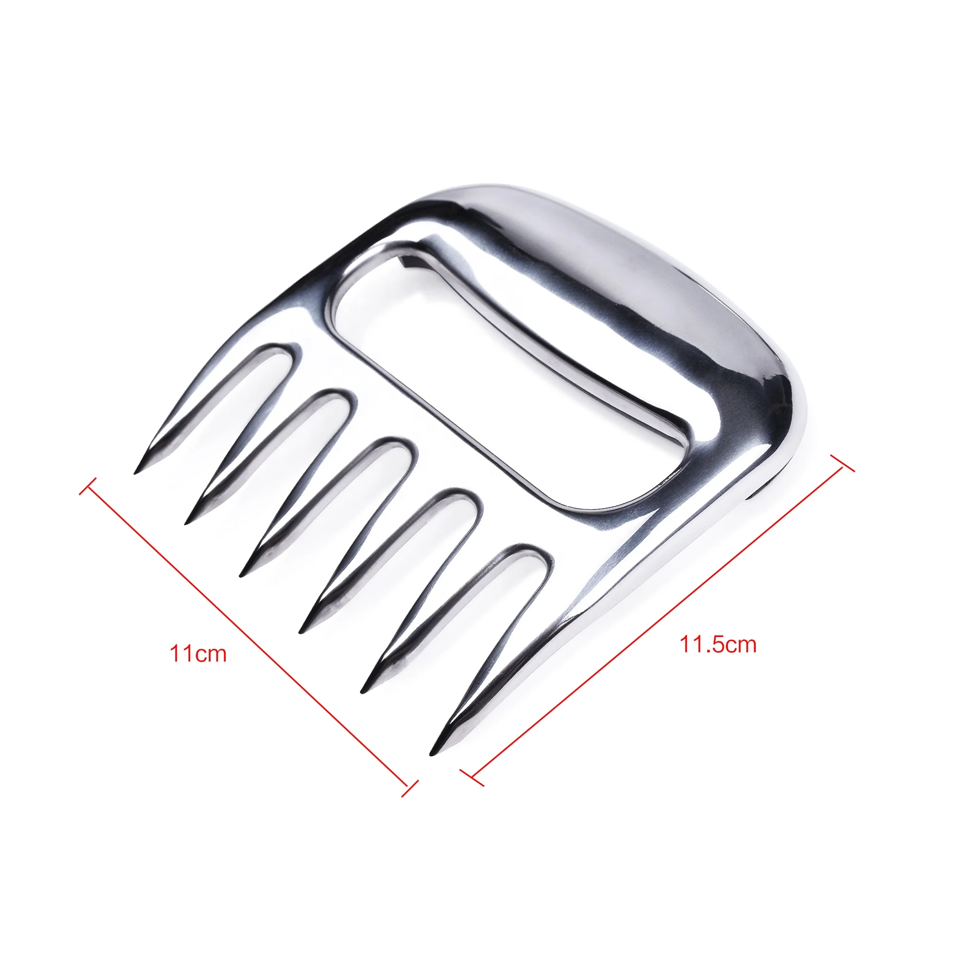 Low MOQ 18/0 Stainless Steel Bear Claw Meat Food Grade Meat Claws For Shredding