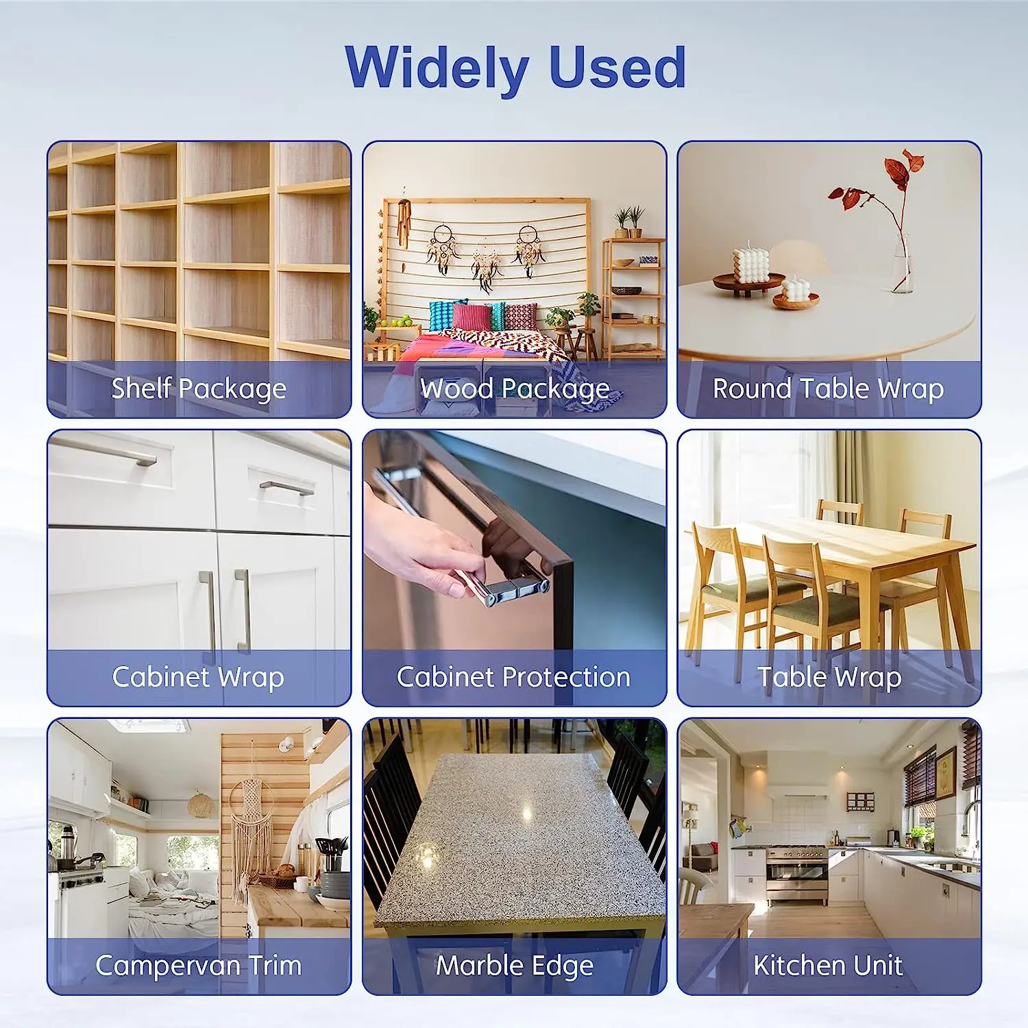 U-Shape Edge Banding 16.4ft Self-Adhesive Veneer Trim Strip TPE Furniture Edge Protector for Table Shelf and Cabinet Restoration