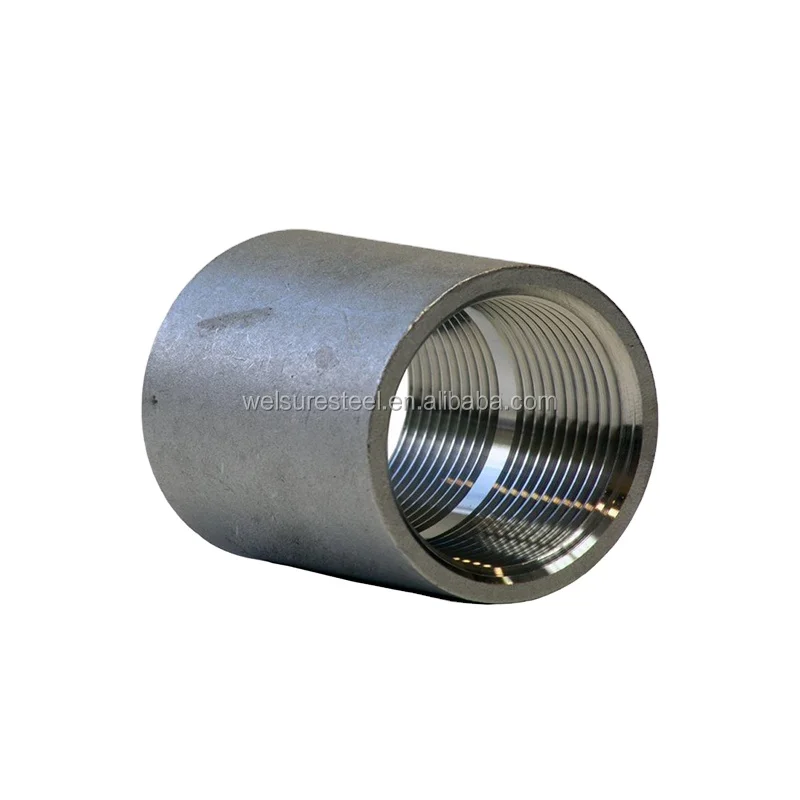 ASME B16.11 3000# forged 304/ 316 stainless steel pipe fitting BSP/NPT female thread coupling