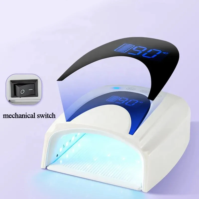 Auto Sensor 66W Cordless Rechargeable LED Nail Gel Curing Light X10 Fast Dry Nail Art Manicure UV Curing Lamp UV Nail Lamp Dryer