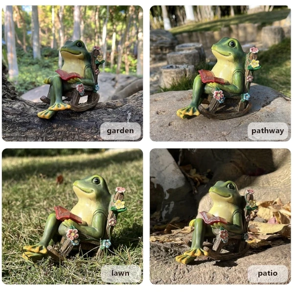 LED Lights Outdoor Patio Yard Balcony Lawn-Unique Housewarming Gifts Garden Decoration resin Waterproof creative solar frog