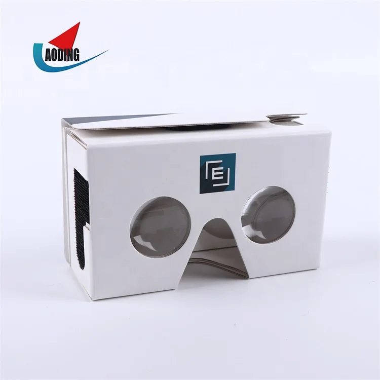 Resuable 37mm Lens Cardboard Virtual reality Glasses 3D Video VR Box Corrugated Paper Google Cardboard 3D VR Glasses