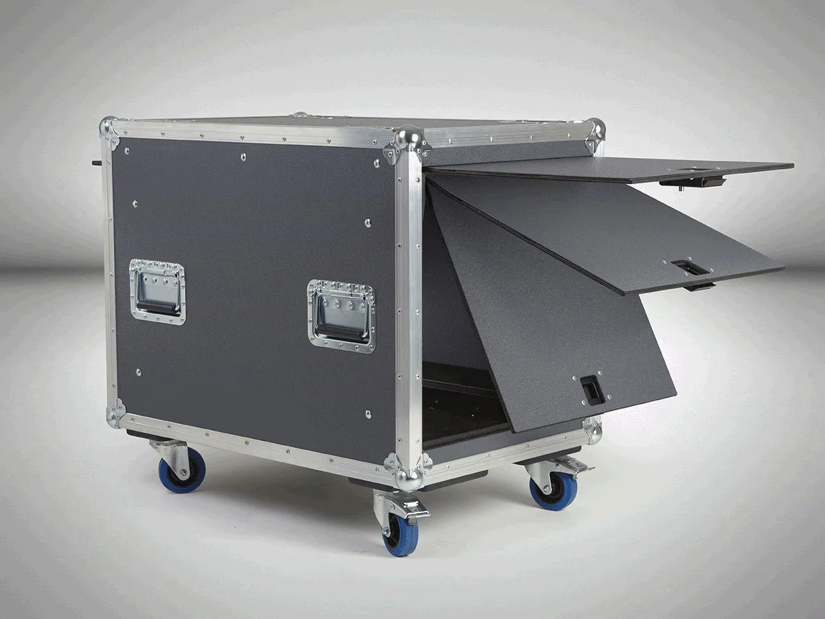 Aluminum new function Sliding doors rack case custom flight case