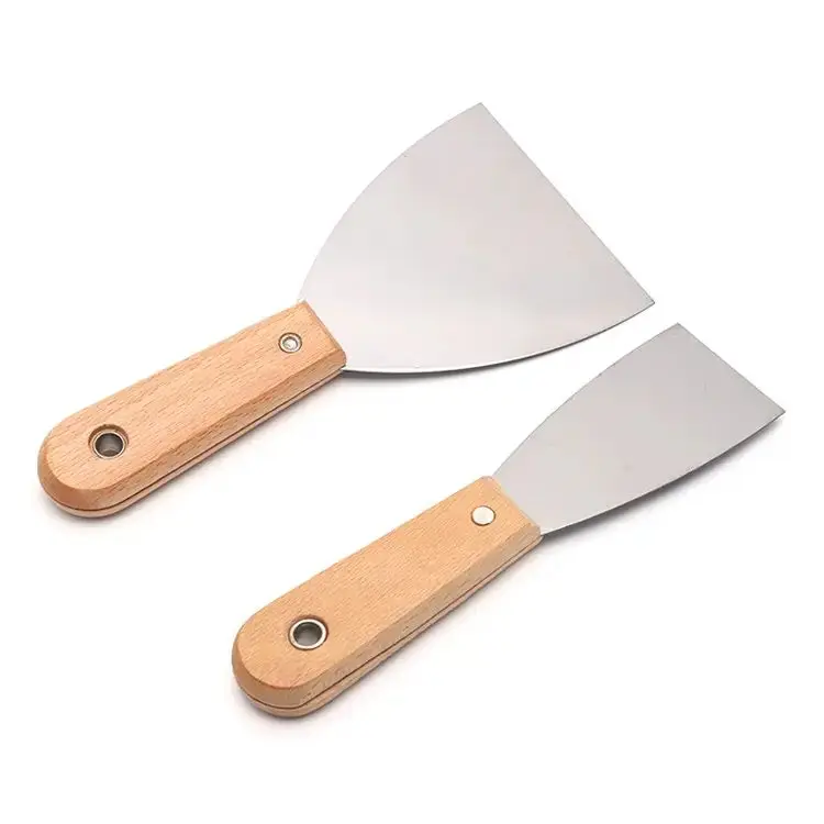 Factory New Style Floor Cleaning Building Tools Stainless Steel Putty Scraper Putty Knife for Tile
