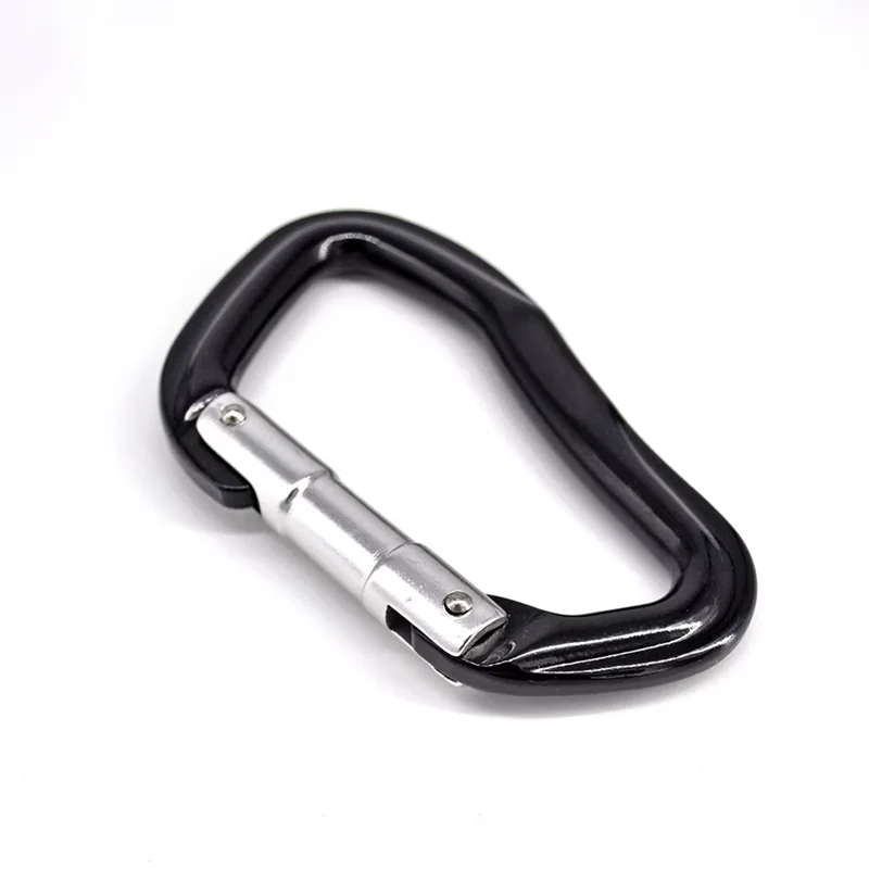 25KN Aviation Aluminium Straight Gate Climbing Carabiners for Mountaineering