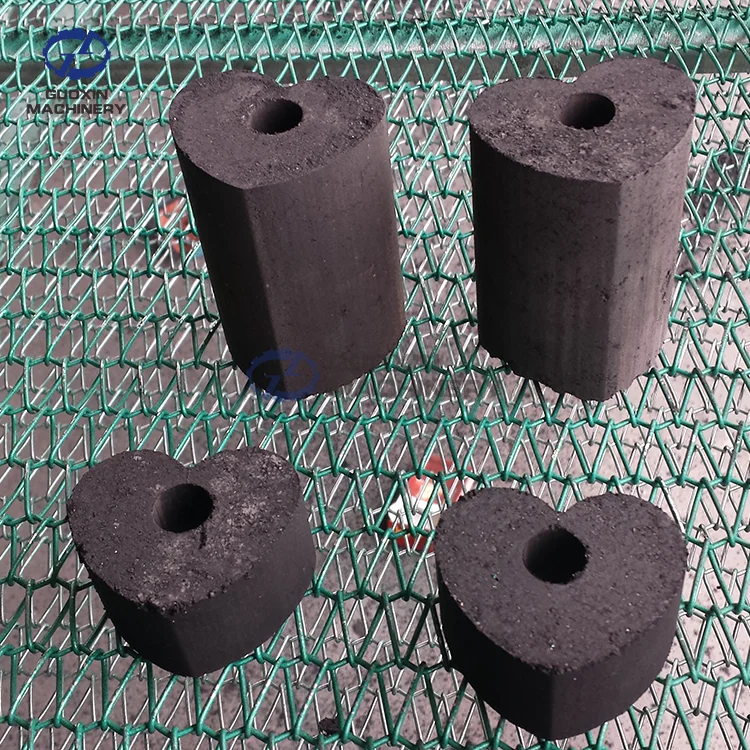 Shisha coconut shell barbeque charcoal briquettes machine for sales