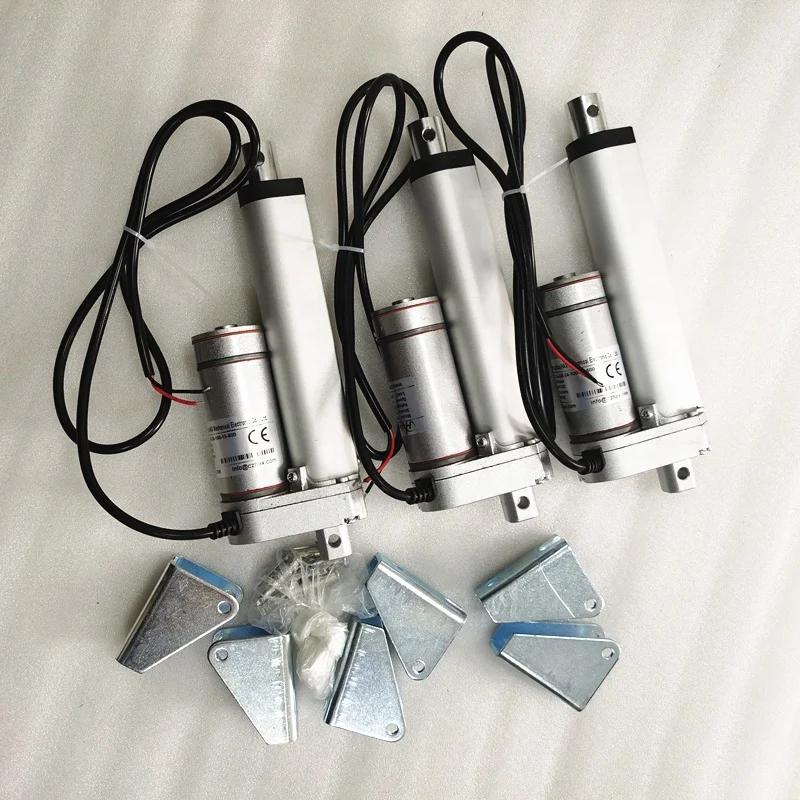 60 мм/сек. линейный привод с потенциометр энкодер контроль положения