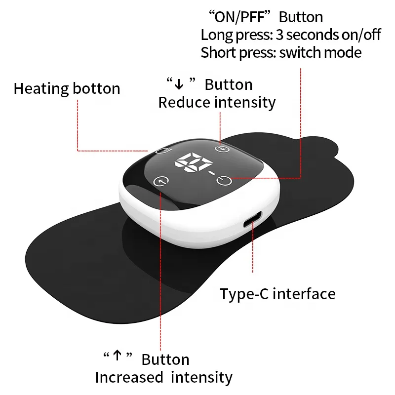 Portable Electric Belt USB Rechargeable Belly Warmer Belt Best Menstrual Care Period Pain Relief