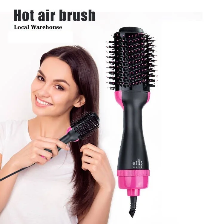 Professional Electric Hair Brush Fast Straightener Comb 3 In 1 One Step 1200w Dryer Volumizer Hot
