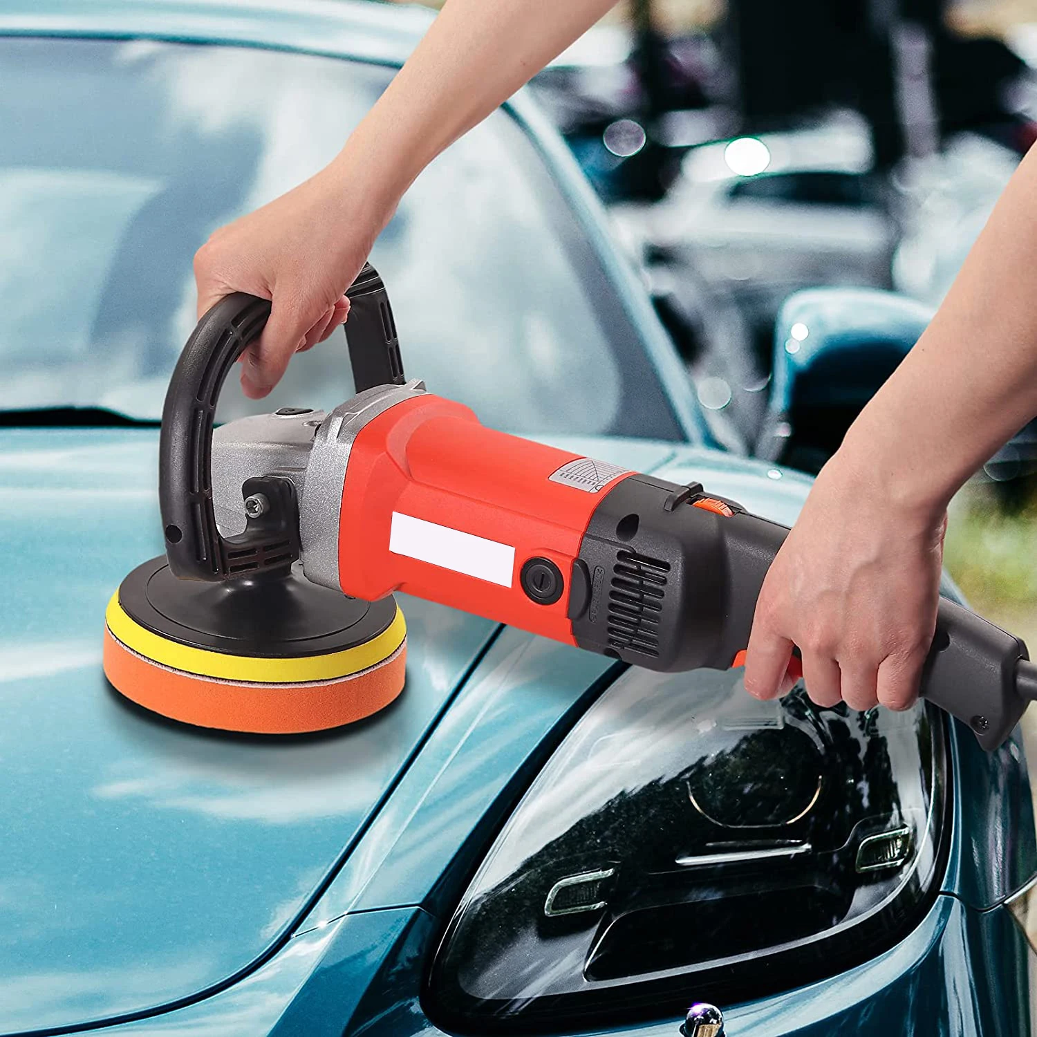 Buffer Polisher1400W 8 Variable Speed Rotary Polisher Car Polisher Electric Polisher