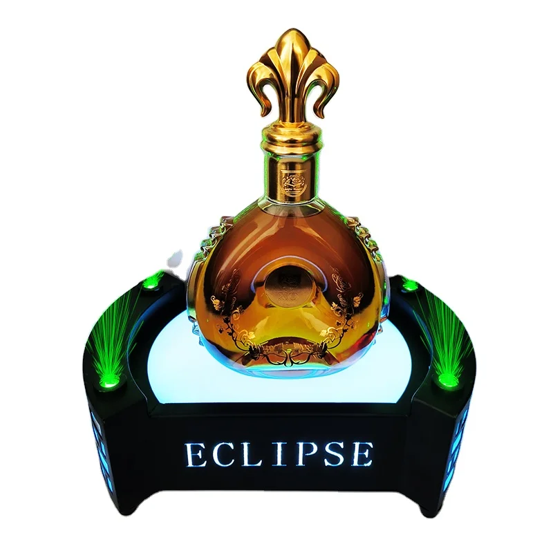 custom bottle glorifier led rechargeable bottle presenter bottle presenter with laser nightclub