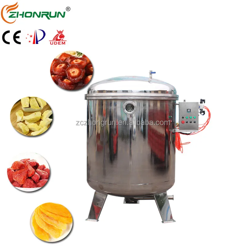 Hot selling stainless steel vacuum cooking kettle sugar dipping machine for dried sweet potatoes cherries