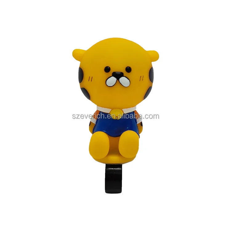 premium toddlers balance bike rubber animal bell air horn cute tiger air horn for kids bicycle