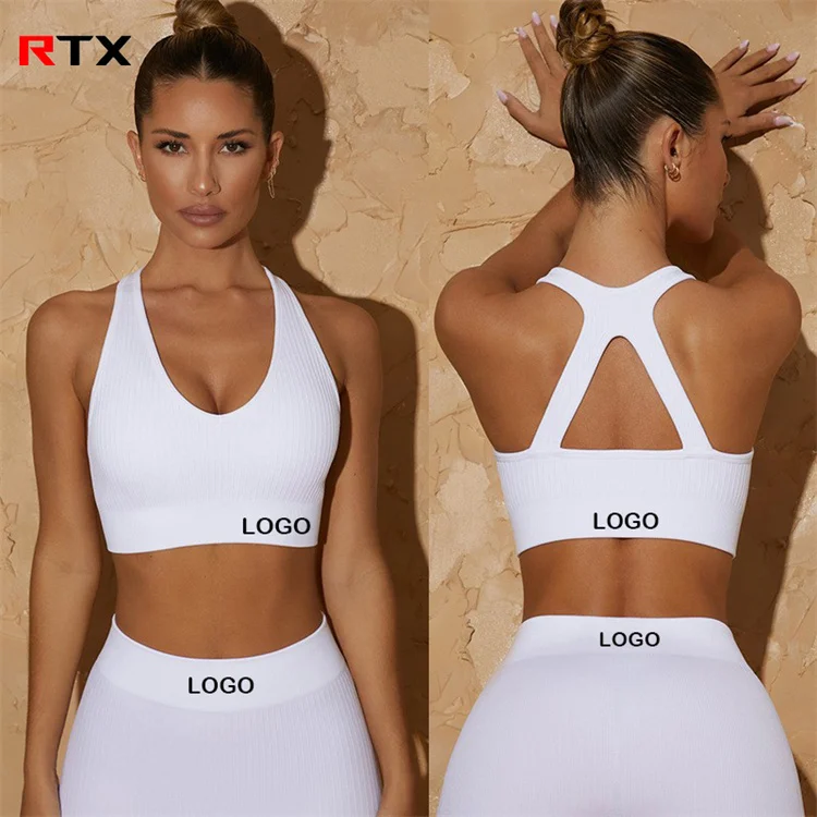 2022 New Arrivals Black Gym Yoga Bra Beautiful Backless Sports Bras Ribbed Sports Bra