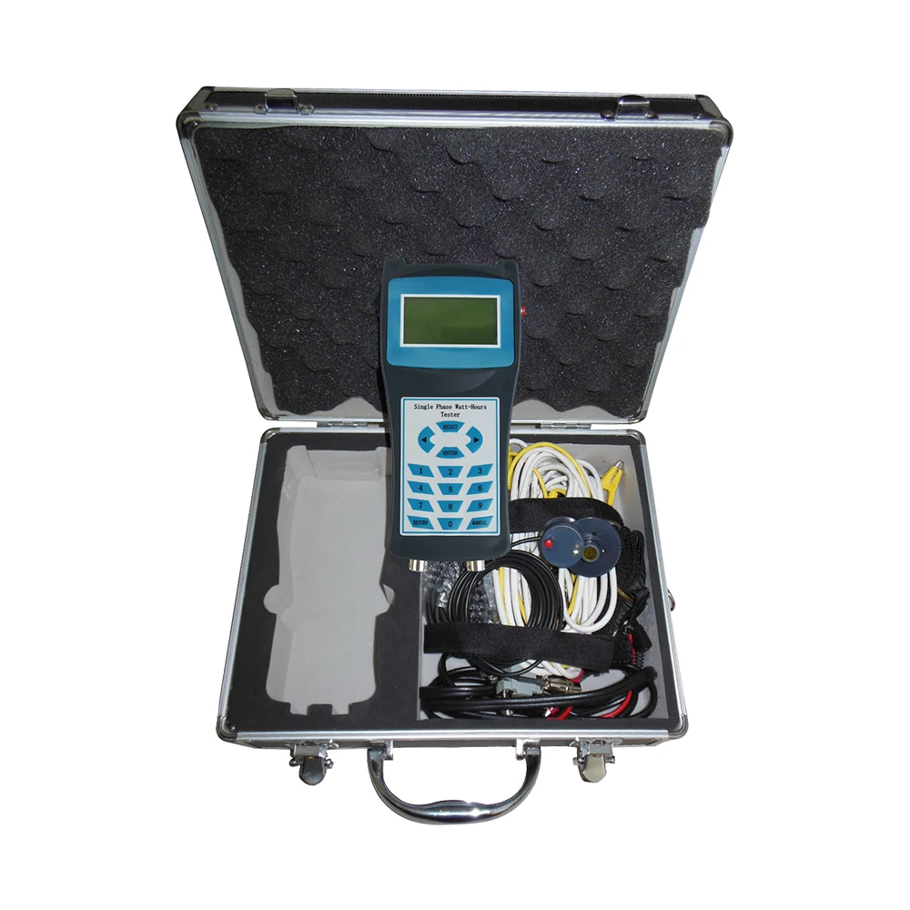 Handheld single phase watt-hour meter tester power analyzer