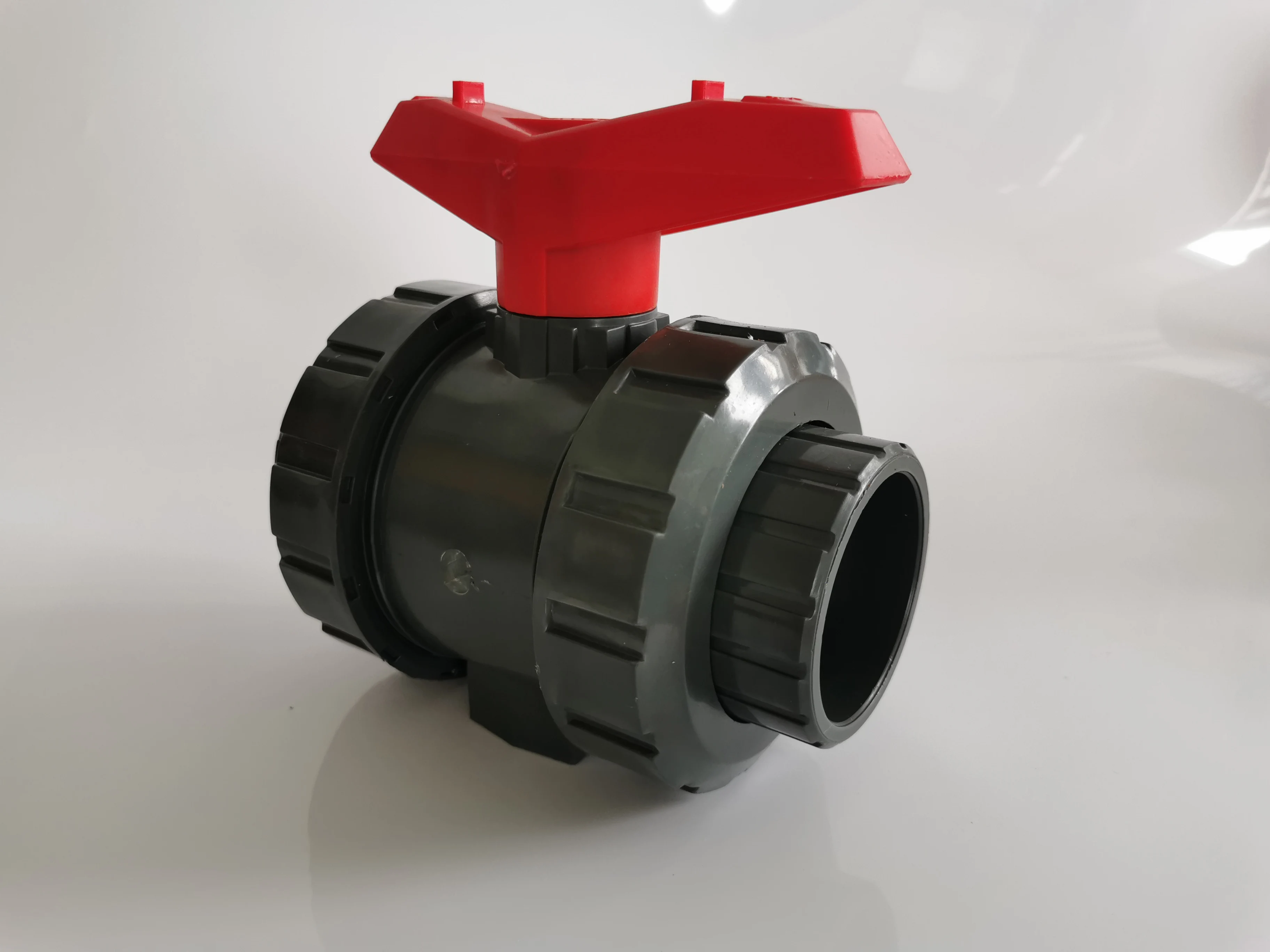 DIN25 DN32 DN40 DN50 DN65 high quality hot sale UPVC double union ball valve